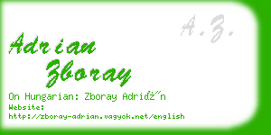 adrian zboray business card